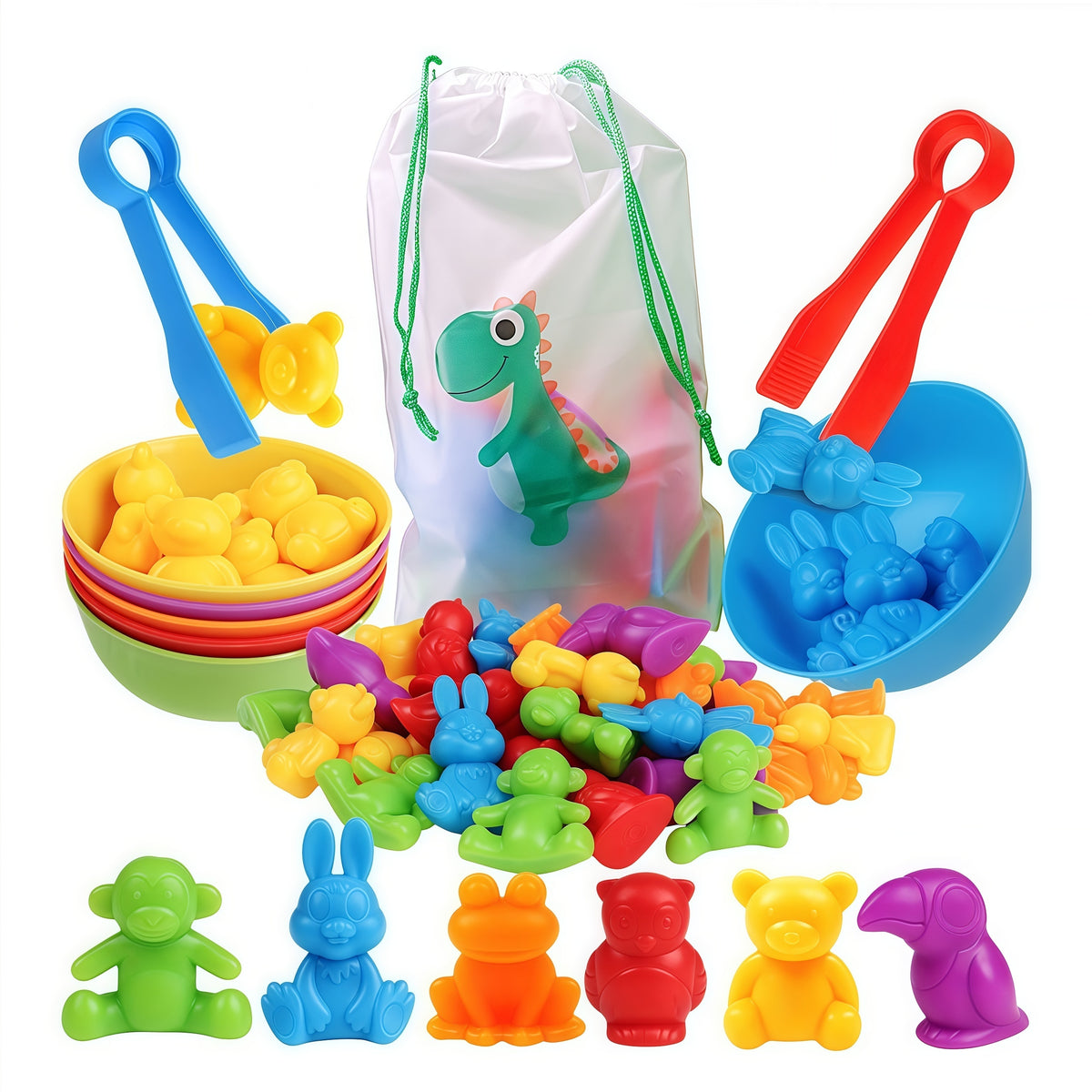 Animal Counting Toy Matching Game Learning Set Gift