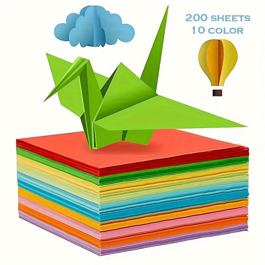 100pcs 200pcs Origami Colored Paper Square Origami Crane Material