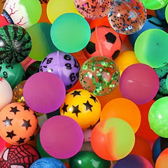 10 Mixed Pattern Bouncy Balls Bulk High Bouncing Balls for Party Favors Birthday