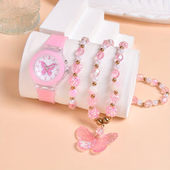 3pcs Set Unicorn Girls Quartz Watch