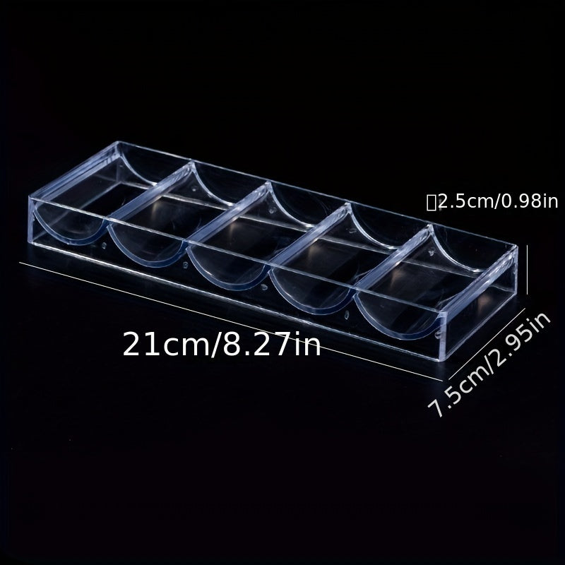 Acrylic Chip Holder Box with Lid - Storage for 100 Chips