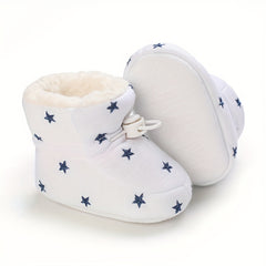 Cozy Slip On Boots for Baby Girls - Soft & Warm Fleece Boots