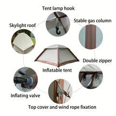 Portable Inflatable Tent UV Protection Rainproof Windproof Leisure Tent