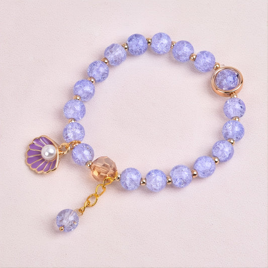 Kids Christmas Gift Girls Shell Pearl Bracelet