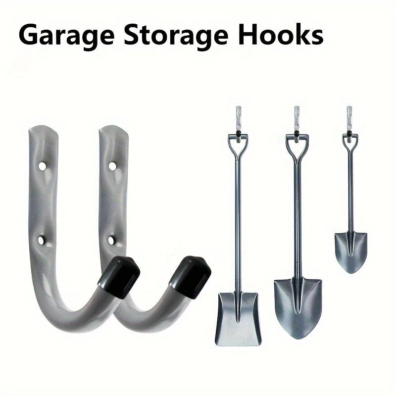 6pcs Heavy Duty Garage Tool Hook Storage Hanger Wall Mounted Steel Hanging