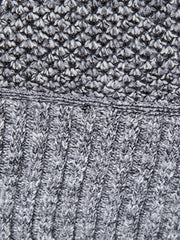 Men's Herringbone Twill Pullover Sweater - Fall Winter High Neck Stretch Jacket