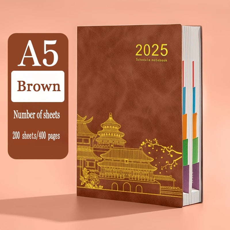 Customizable Planner Thick Journal for Notes Scheduling & Mixed Colors