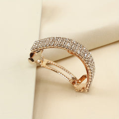 Rhinestone Ponytail Hair Clip French Barrette for Women