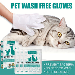 Deodorizing Pet Cleaning Gloves for Dry and Wet Cleaning