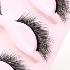 5 Pairs Cat Eye Lashes Winged End Eye Elongated Eyelashes Fox Eye Lashes