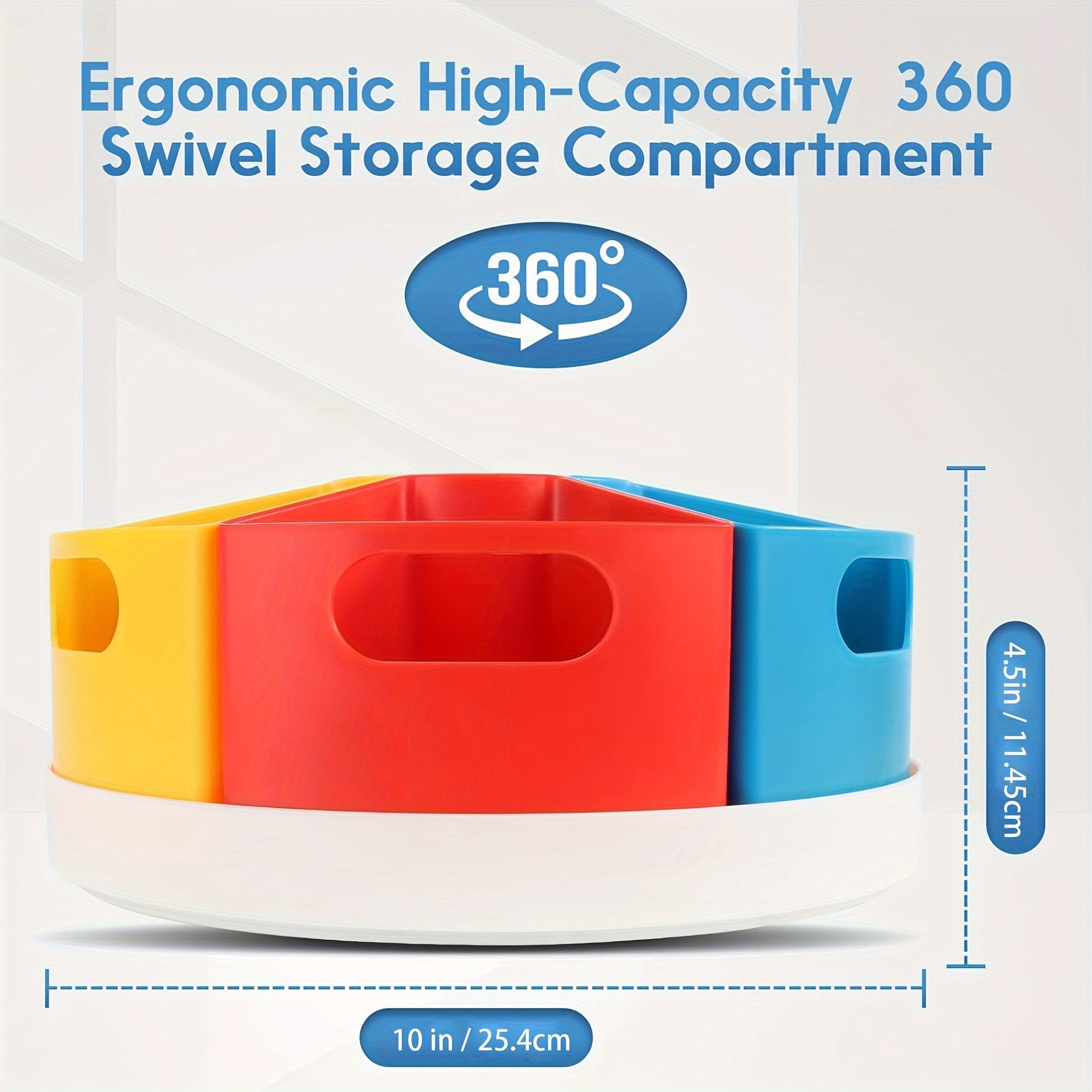 360 Degree Rotation Desk Organizer & Storage Rack for School & Office