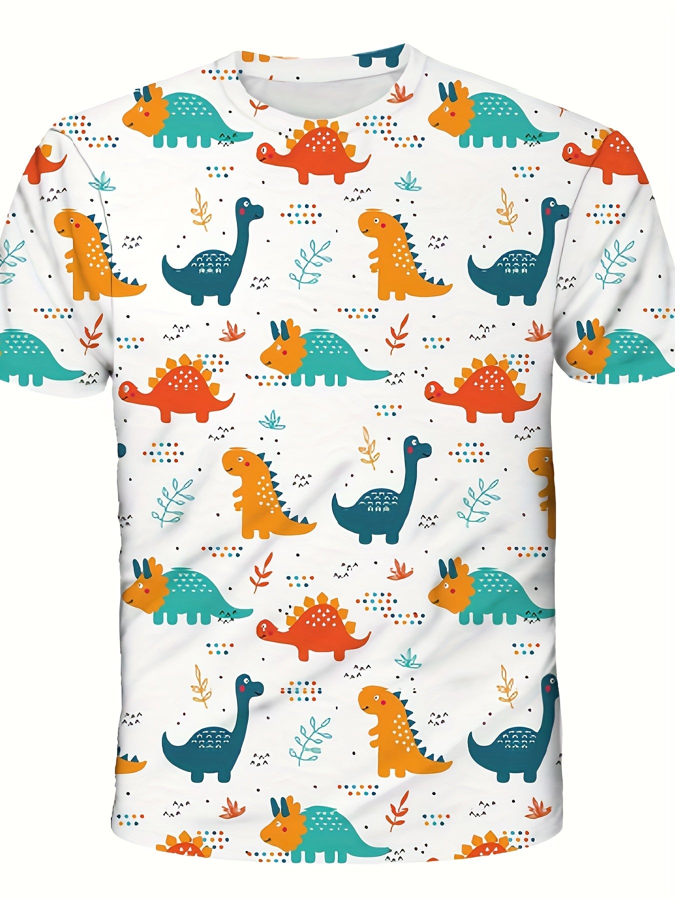 Boys' Dinosaur T Shirt 3D Print Short Sleeve Tee for Summer Outdoor Fun