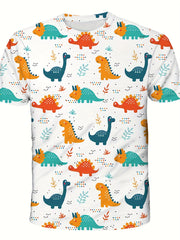 Boys' Dinosaur T Shirt 3D Print Short Sleeve Tee for Summer Outdoor Fun