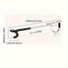 2pcs Outdoor Stainless Steel U Shaped Lamp Holder Hook