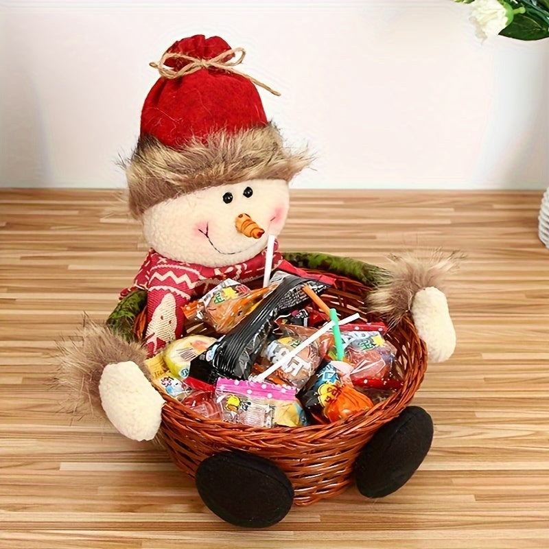 Christmas Snowman Fruit Basket Party Supplies