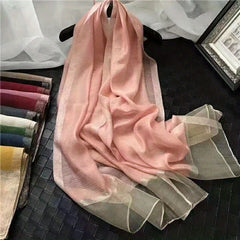 Chiffon Scarf Sunproof Shawl Thin Breathable for Spring & Summer