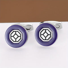 Round Cufflinks Business Classic Retro Cufflinks Suit Decoration