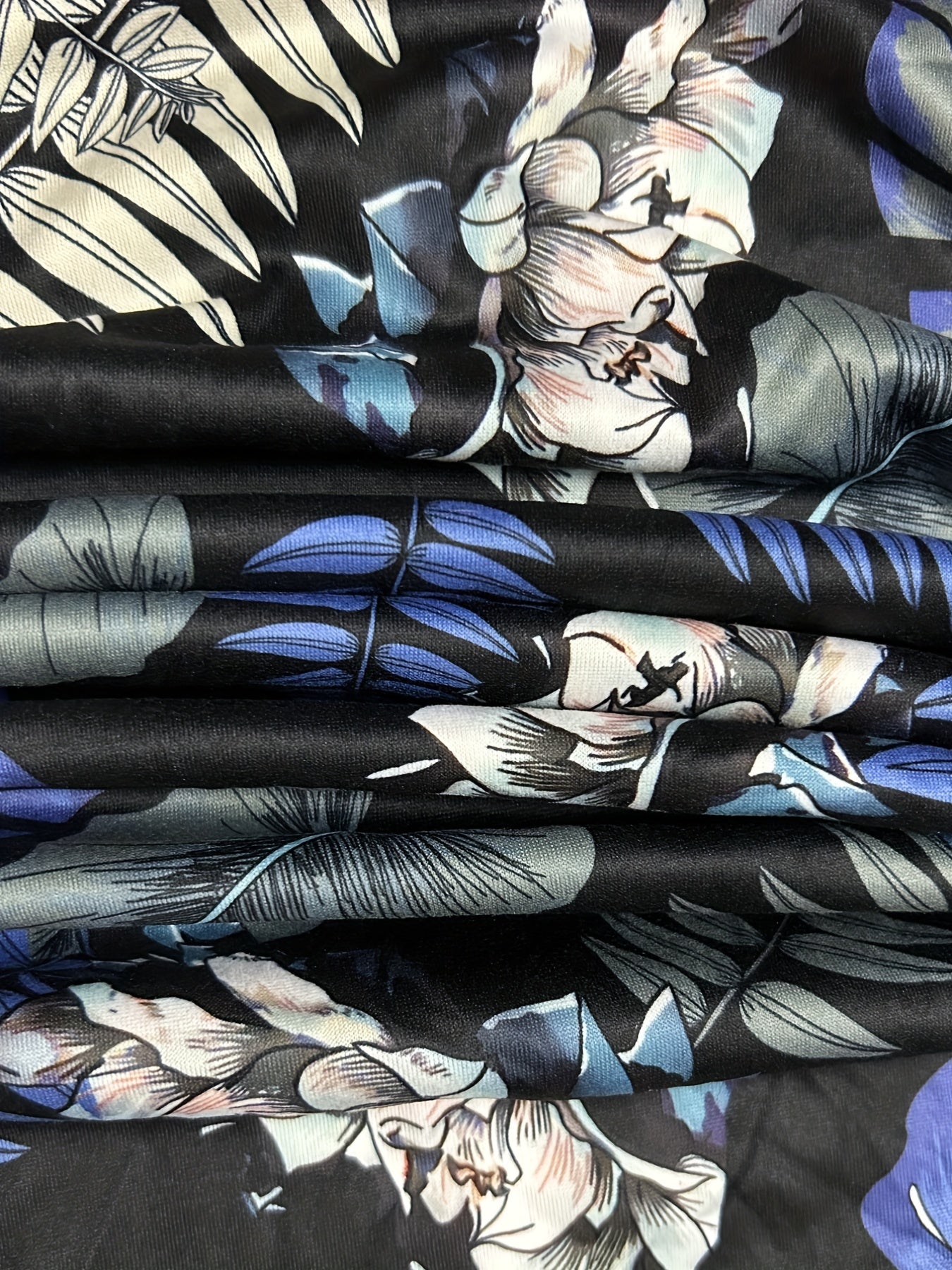 Women's Plus Tropical Leaf Print Trousers