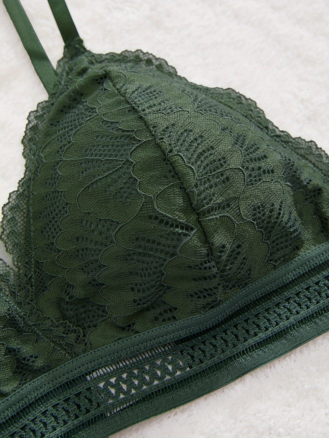 3pcs Lace Wireless Bras Comfy Intimates Bra Women's Lingerie