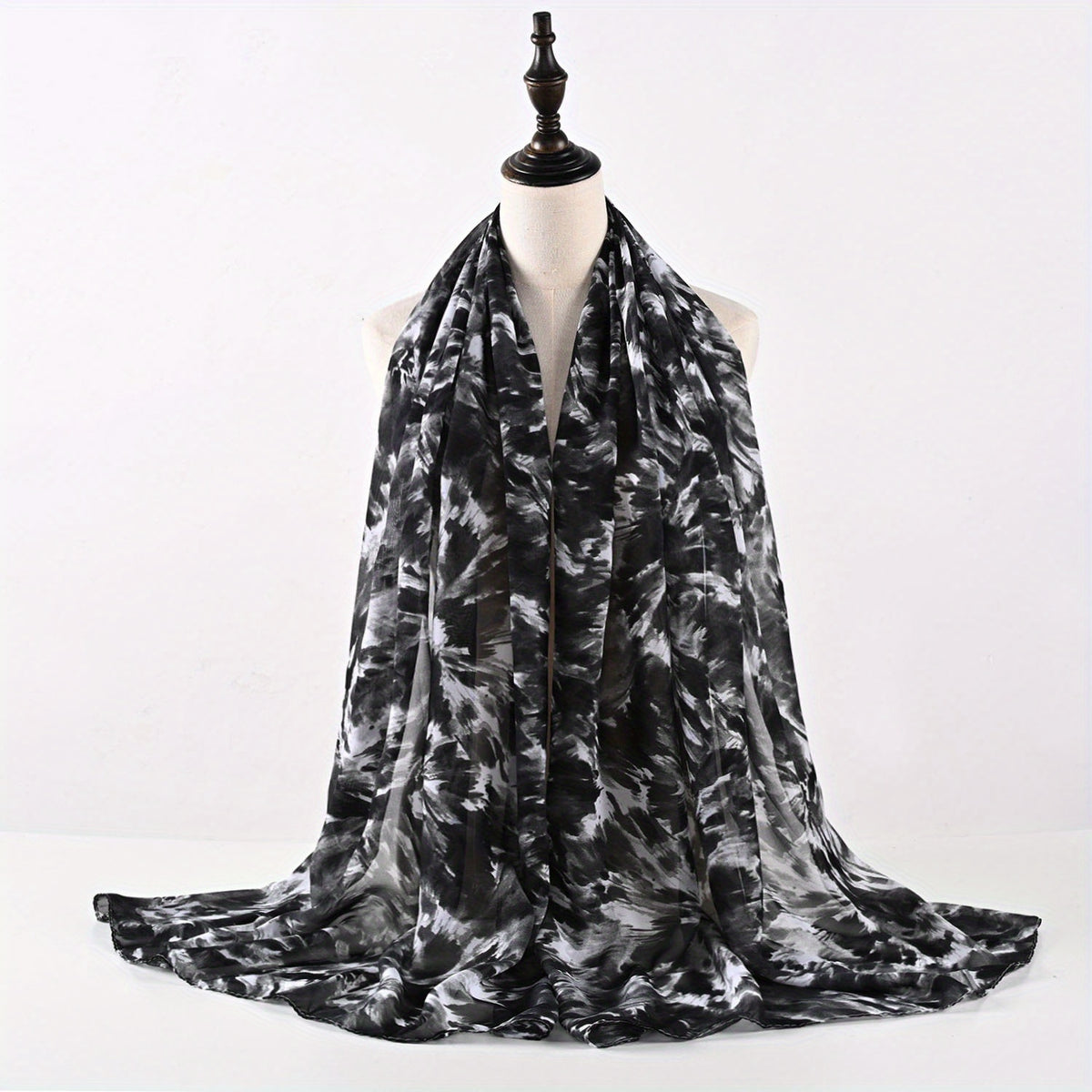 Chiffon Tied Dyed Scarf Soft Comfortable Shawl Casual Outdoor Scarf