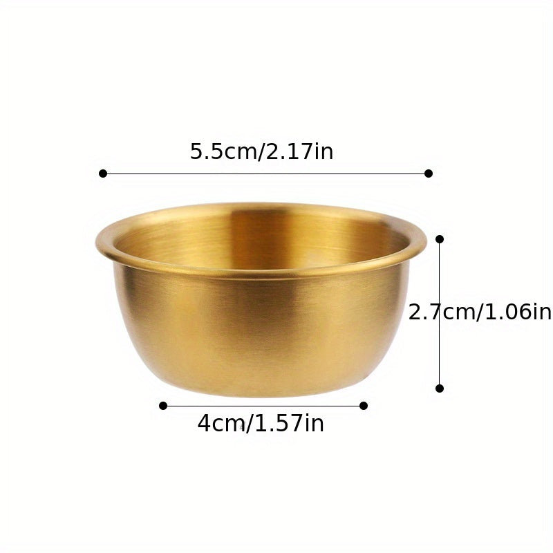 4pcs Stainless Steel Sauce Cup for Sushi & Steak