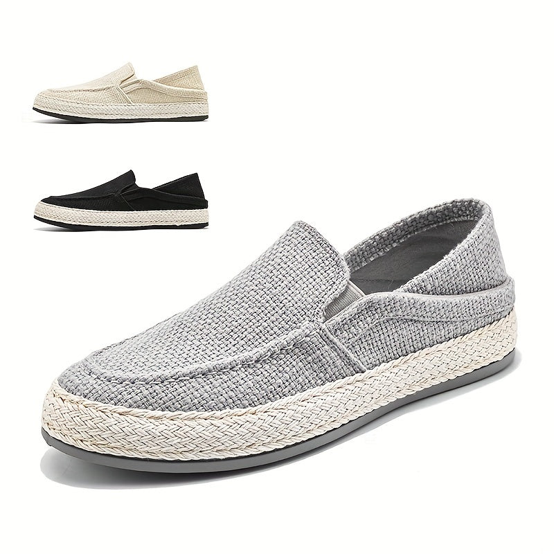 Men's Lightweight Canvas Loafers Slip On Shoes