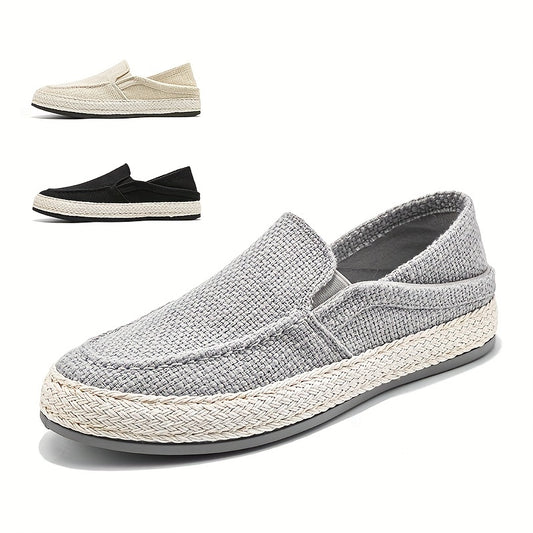 Men's Lightweight Canvas Loafers Slip On Shoes