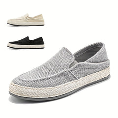 Men's Lightweight Canvas Loafers Slip On Shoes