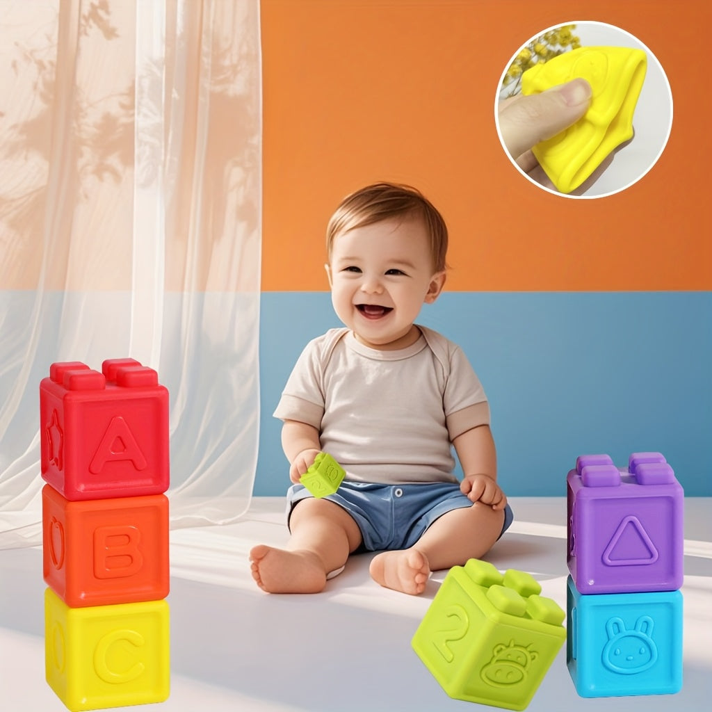 6pcs Building Block Toy - Stacking Fun Early Education Toy