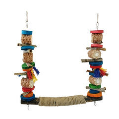 Colorful Bird Swing Hanging Chewing Toys for Cage