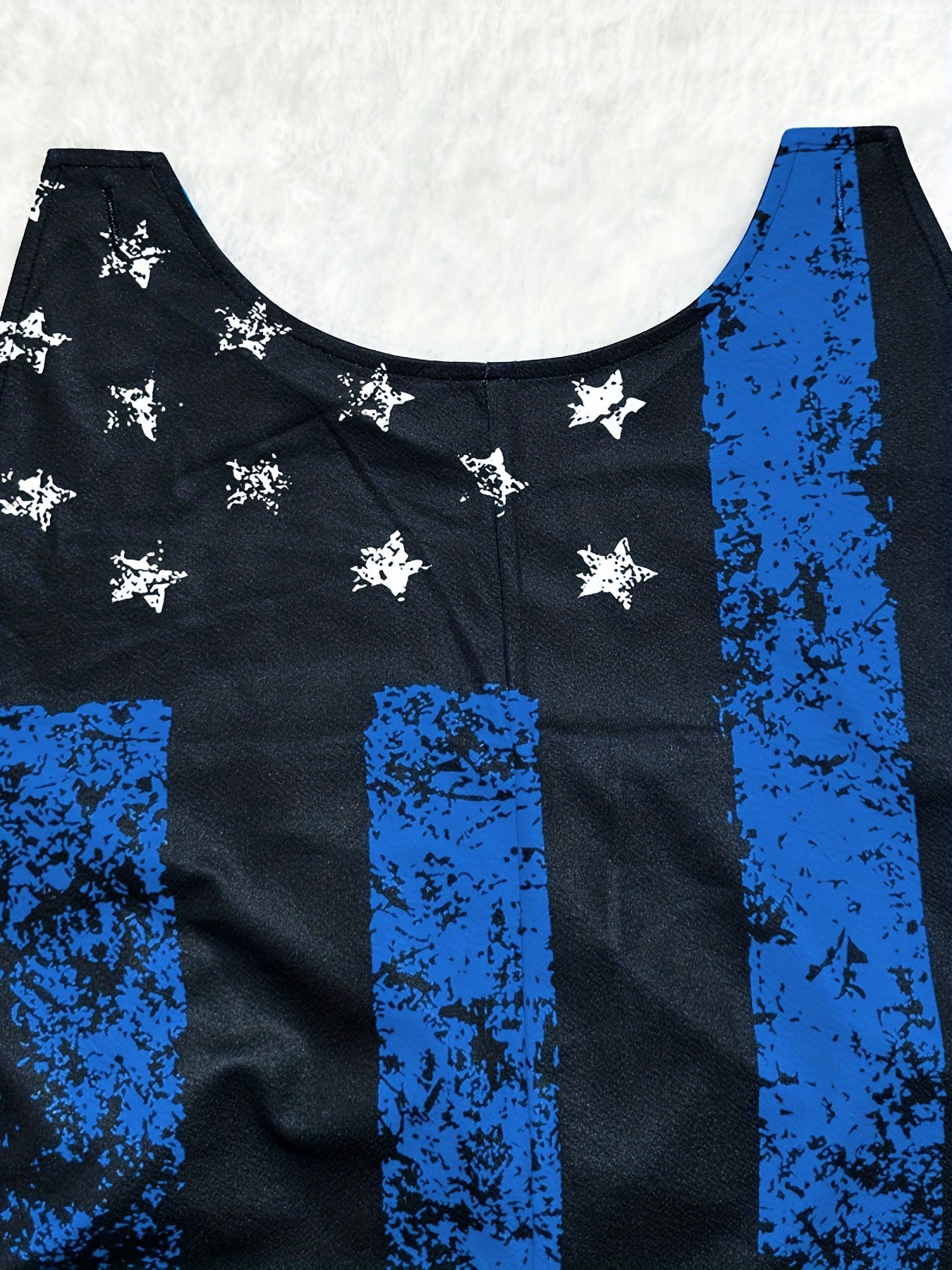 American Flag Print Pocket Overall Jumpsuit