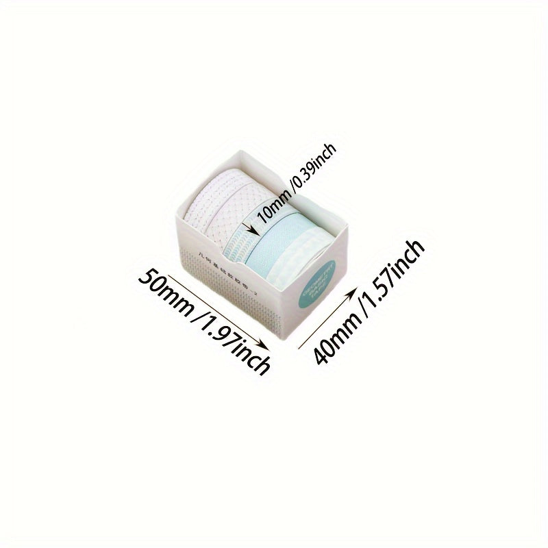 10 Rolls Basic Mori Watercolor Washi Tape Set