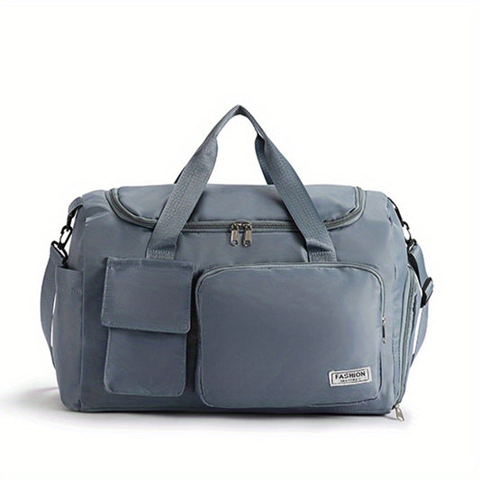 Large Capacity Carry on Tote With Shoe Compartment Waterproof Luggage Bag