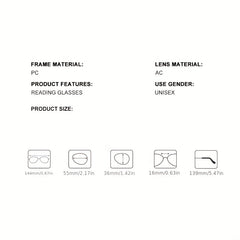 Light Blocking Cat Eye Tortoiseshell Presbyopic Glasses