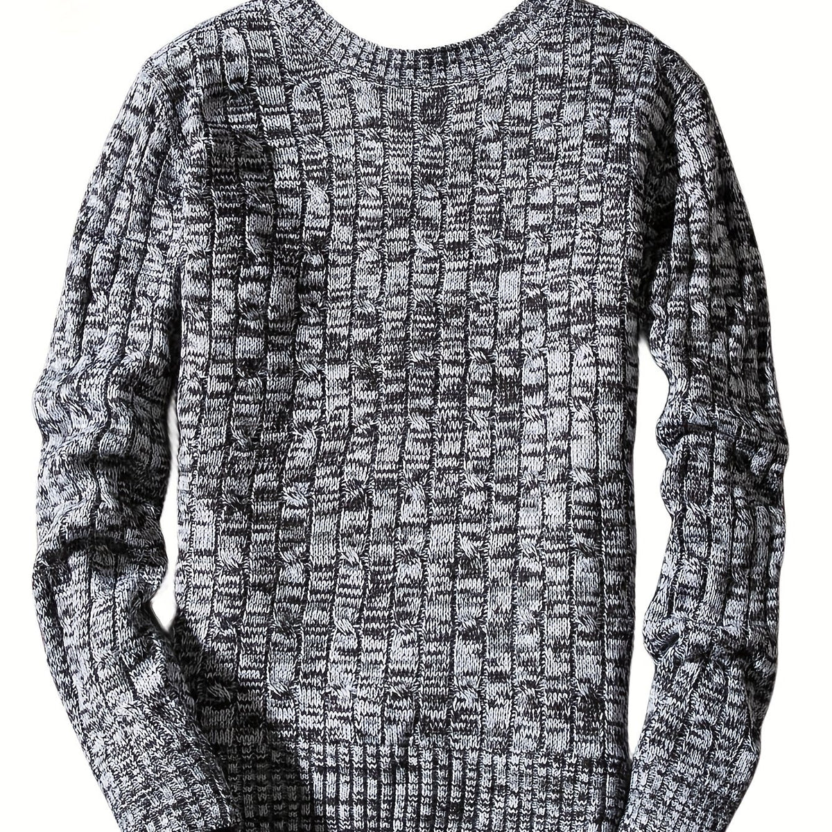 Men's Camo Knit Sweater Outdoor Winter Pullover