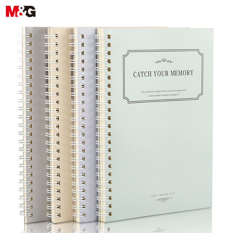 4pcs A5 Spiral Double Wire Coil Notebook 60 Sheets Student Diary