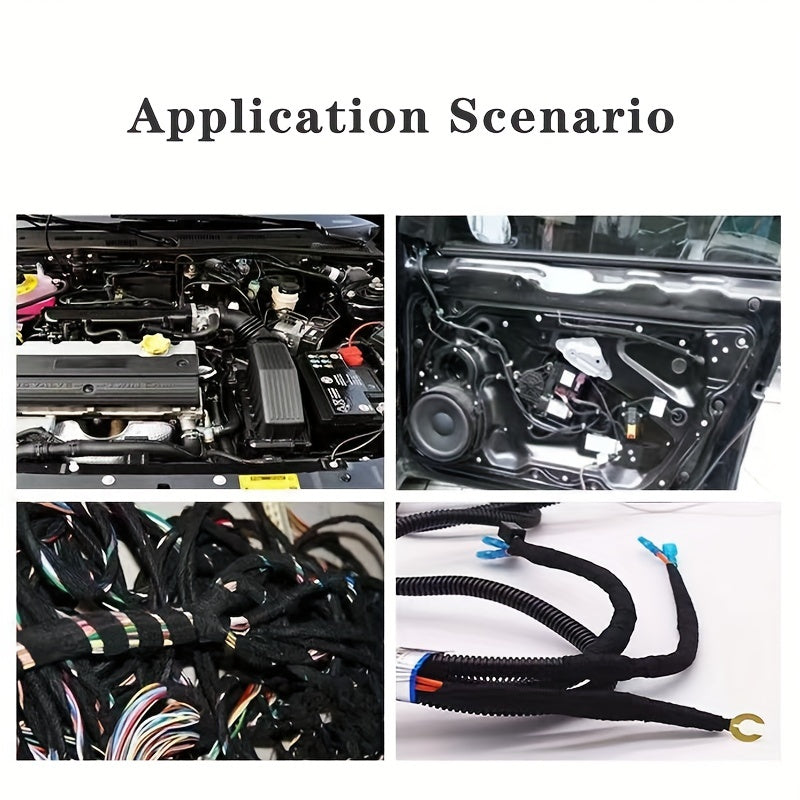 1pc Wire Harness Velvet Tape Flame Retardant Insulation