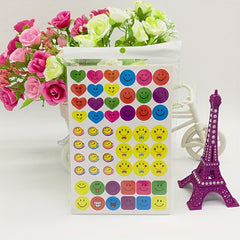 60pcs Face and Star Stickers Reward Pack for Kids Scrapbook Decor