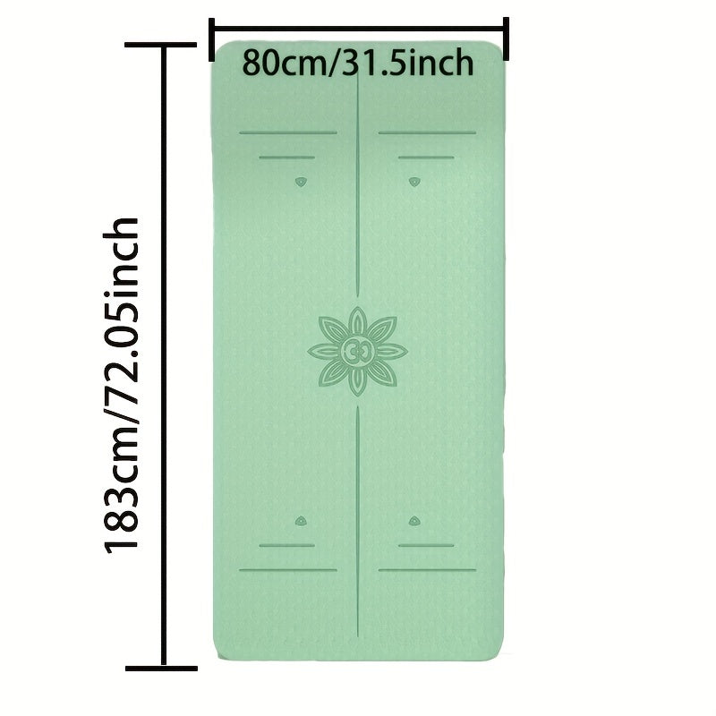 TPE Eco-Friendly Fitness Mat Double Layer Yoga Training Dancing Equipment