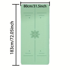 TPE Eco-Friendly Fitness Mat Double Layer Yoga Training Dancing Equipment