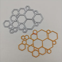 Honeycomb Metal Cutting Die Stencil for DIY Scrapbooking Card Making