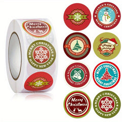 500pcs Christmas Sealing Label Stickers DIY Gift Wrapping Decoration