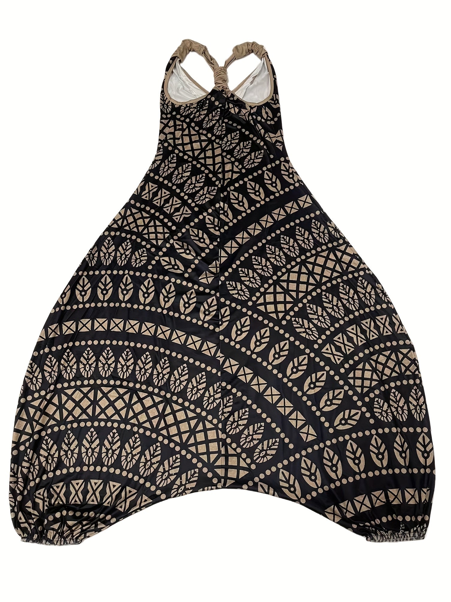 Floral Print Wide Leg Jumpsuit Sleeveless for Spring & Summer