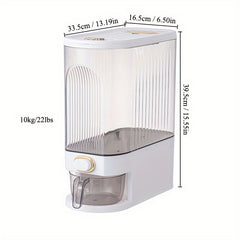 Large Capacity Rice Bucket with Measuring Cup