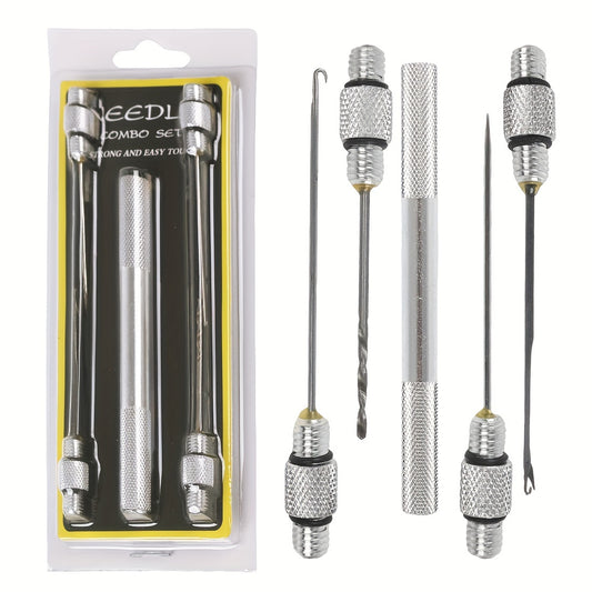 5pcs Fishing Core Rigs Tool Kit Metal Needles Drill Carp Tackle