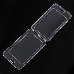 Transparent Card Set Lanyard Hanging Clip Card Holder Student Teacher Key Card
