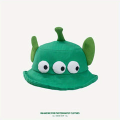 Three Eye Monster Bucket Hat Sun Protection Basin Hat For Man