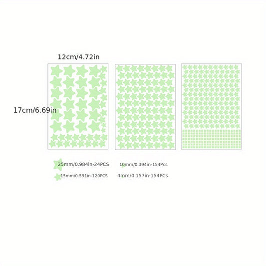 Luminous Pentagram Wall Stickers