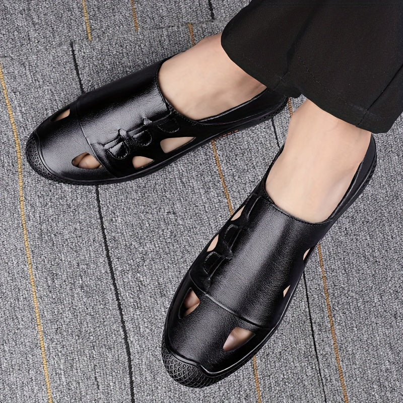 Men's Cut Out Slip On Loafers Casual Walking Shoes