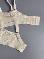 Solid Full Coverage Bra Comfy & Breathable Push Up Bra